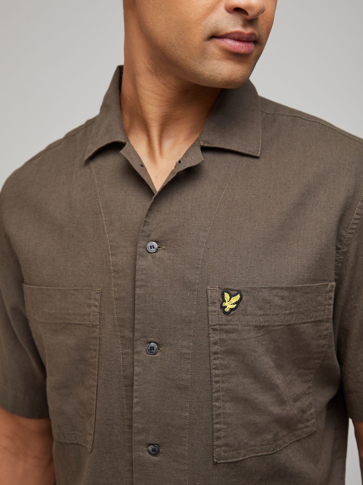 Lyle & Scott kubanisches Kragenhemd mit Kurzarm - Bild 4 von 4