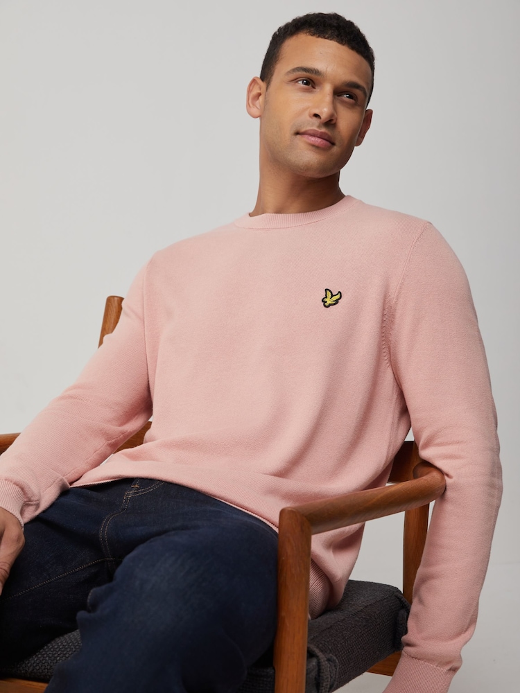 Sweter bawełniany Lyle & Scott z okrągłym dekoltem - Obraz 1 z 4 Sweter bawełniany Lyle & Scott z okrągłym dekoltem - Obraz 1 z 4