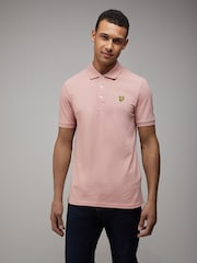 Lyle & Scott Pink Plain Polo Shirt - Image 1 of 4