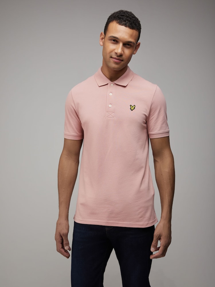 Lyle & Scott Pink Plain Polo Shirt - Image 1 of 4