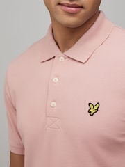Lyle & Scott Pink Plain Polo Shirt - Image 3 of 4