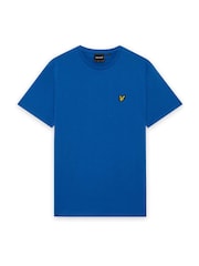 bleu vif - T-shirt Lyle & Scott en coton à col ras du cou - Image 5 de 5