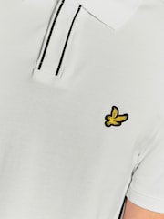 Alb - Lyle & Scott Pique Breton Polo Shirt - Imaginea 6 din 6