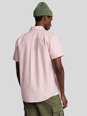 Lyle & Scott Pink Short Sleeve Oxford Shirt - Image 3 of 5