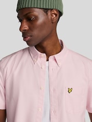 Lyle & Scott Pink Short Sleeve Oxford Shirt - Image 4 of 5
