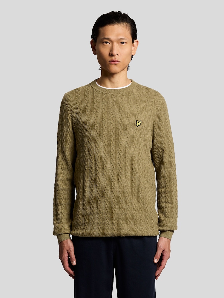 Lyle & Scott Leinen-Blend Langarmpullover - Bild 1 von 6
