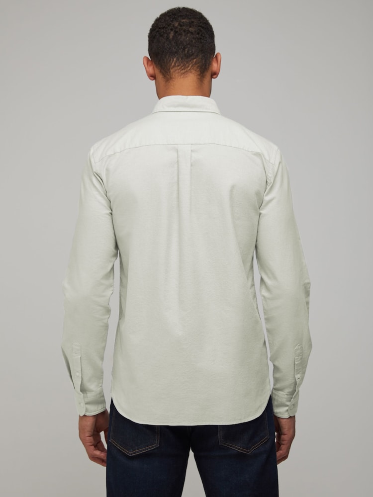 Lyle & Scott Grey Cotton Oxford Shirt - Image 2 of 4