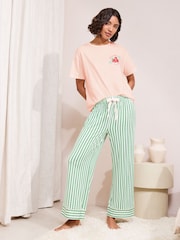 Friends Like These Pink/Green Strawberry Short Sleeve Pyjamas - Image 2 of 4