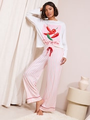 Friends Like These Pink Chilli Long Sleeve Pyjamas - Image 2 of 4