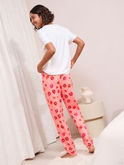 Biały/różowy - Friends Like These Short Sleeve Pyjamas - Obraz 3 z 5