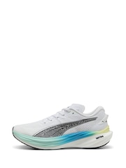 Puma White Deviate NITRO™ 3 Mens Running Shoes - Image 1 of 3