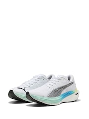 Puma White Deviate NITRO™ 3 Mens Running Shoes - Image 2 of 3