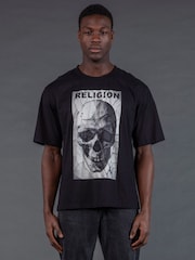 Religion Black Crack T-Shirt - Image 1 of 5