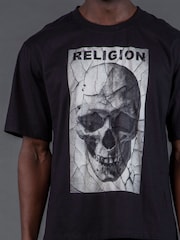 Religion Black Crack T-Shirt - Image 5 of 5
