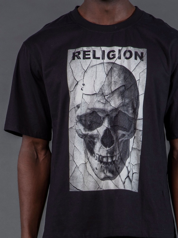 Religion Black Crack T-Shirt - Image 5 of 5