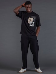 Religion Black Appliqué T-Shirt - Image 5 of 7