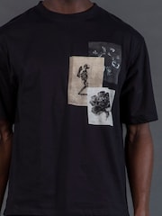 Religion Black Appliqué T-Shirt - Image 7 of 7