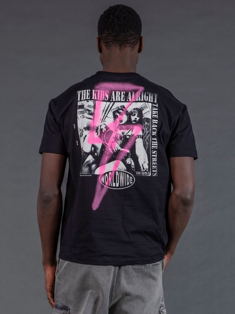 Religion Black Lightning Bolt T-Shirt - Image 1 of 5 Religion Black Lightning Bolt T-Shirt - Image 1 of 5