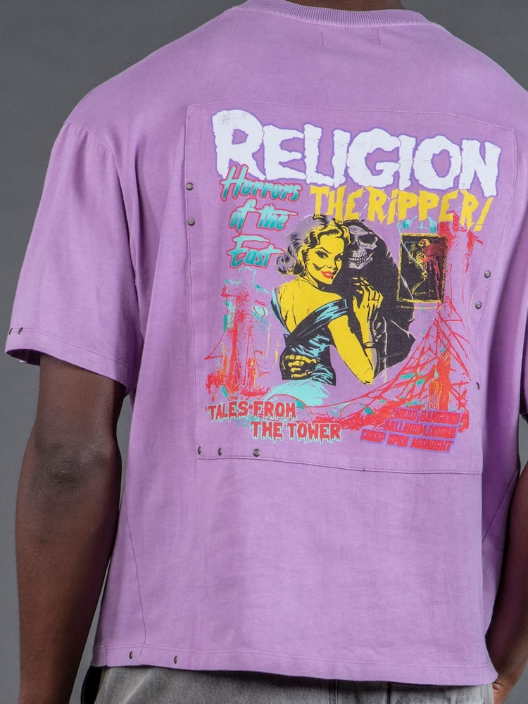 Religion Purple Acid Ripper T-Shirt - Image 7 of 7 Religion Purple Acid Ripper T-Shirt - Image 7 of 7