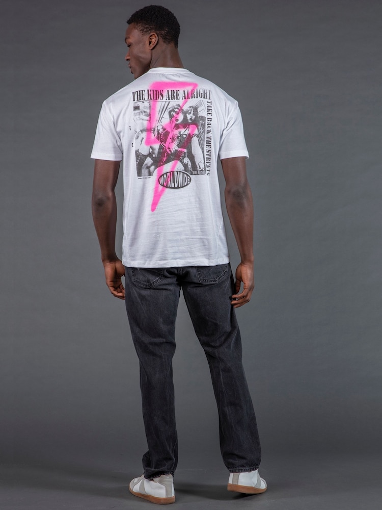 Religion White Lightning Bolt T-Shirt - Image 5 of 5 Religion White Lightning Bolt T-Shirt - Image 5 of 5
