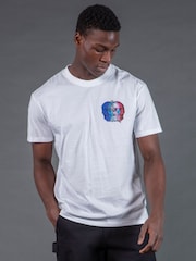 Religion White Multi Skull T-Shirt - Image 1 of 5
