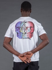 Religion White Multi Skull T-Shirt - Image 2 of 5