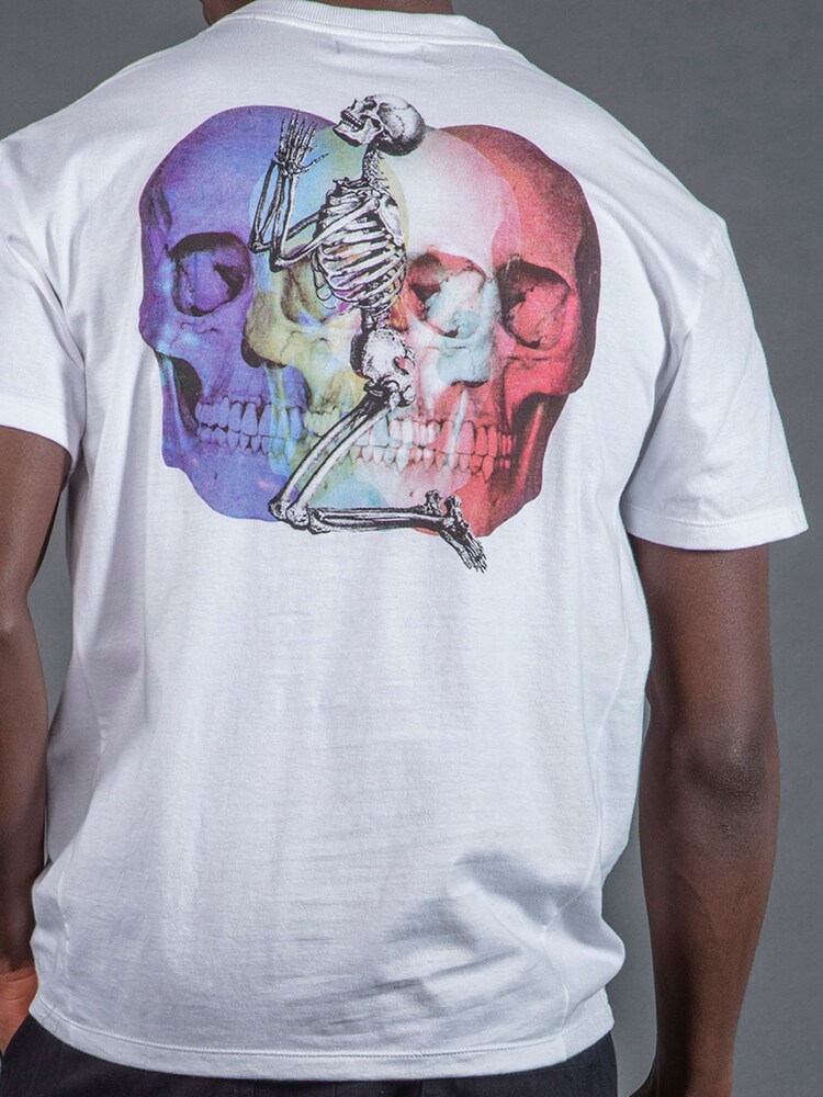 Religion White Multi Skull T-Shirt - Image 5 of 5