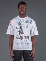 Religion White Montage Colour T-Shirt - Image 2 of 6