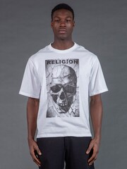 Religion White Crack T-Shirt - Image 1 of 6