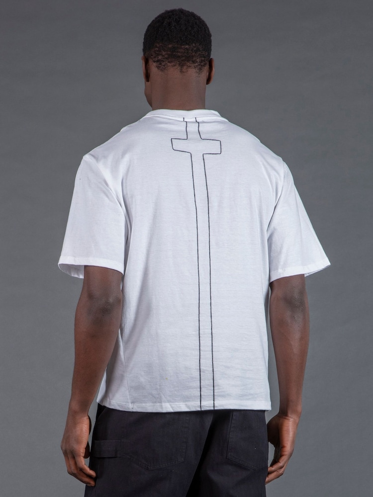 Religion White Crack T-Shirt - Image 2 of 6