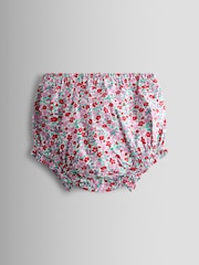 JoJo Maman Bébé Red Floral Smocked Floral Baby Dress - Image 4 of 7