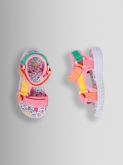 JoJo Maman Bébé Pink Colour Block Sandal - Image 3 of 4