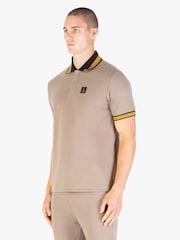 Luke 1977 Makati Brown Polo T-Shirt Hardnut Black Gold - Image 3 of 7