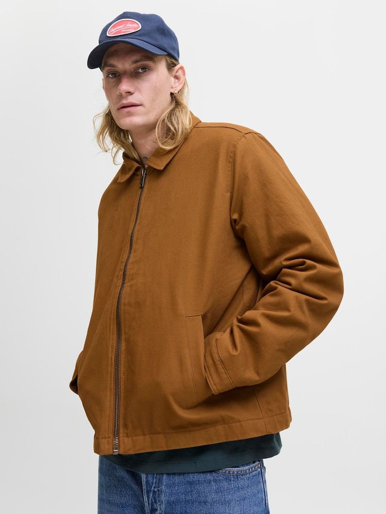 JACK & JONES Brown Worker Jacket - Image 1 of 6 JACK & JONES Brown Worker Jacket - Image 1 of 6