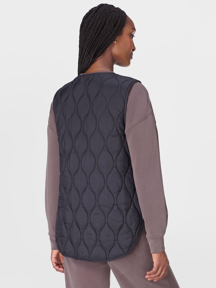 Sweaty Betty Black On The Move Gilet - Image 2 of 8 Sweaty Betty Black On The Move Gilet - Image 2 of 8