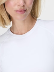 Blanco - Top deportivo de manga larga sin costuras Athlete de Sweaty Betty - Imagen 2 de 7