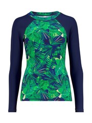 Pour Moi Green Space Rash Vest - Image 3 of 4