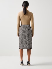 LK Bennett Red Gwen Petite Tweed Jacket - Image 4 of 5