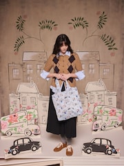 Cath Kidston Blue Paddington London Icons Foldaway Shopper Bag - Image 5 of 10