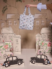 Cath Kidston Blue Paddington London Icons Foldaway Shopper Bag - Image 6 of 10