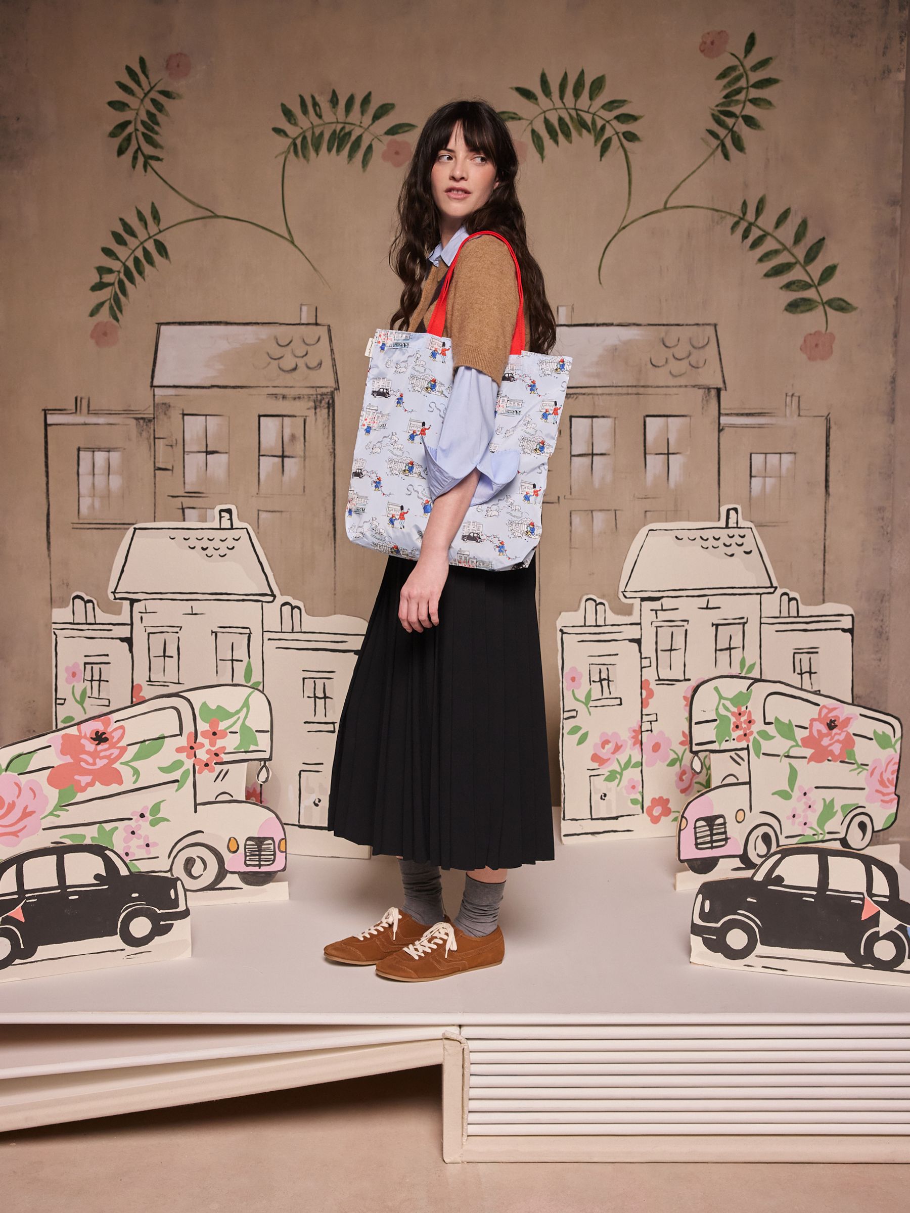 Buy Cath Kidston Blue Paddington London Icons Small Foldaway Tote