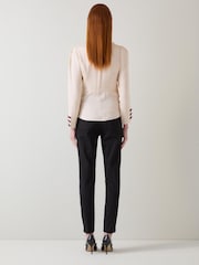 LK Bennett Cream Eva Bow Top - Image 3 of 4