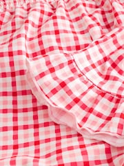 Laura Ashley Red/Ecru Pennywell Gingham Jersey Pyjamas Set - Image 11 of 12