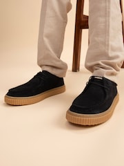 Off The Hook Blue Hetfield Suede Lace-Up Casual Shoes - Image 2 of 8