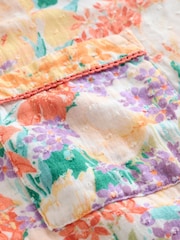 Laura Ashley Multi Everingham Meadow Cotton Dobby Button Through Pyjamas - Image 11 of 11