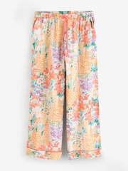 Laura Ashley Multi Everingham Meadow Cotton Dobby Button Through Pyjamas - Image 9 of 11