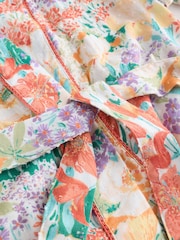 Laura Ashley Multi Everingham Meadow Cotton Dobby Robe - Image 2 of 3