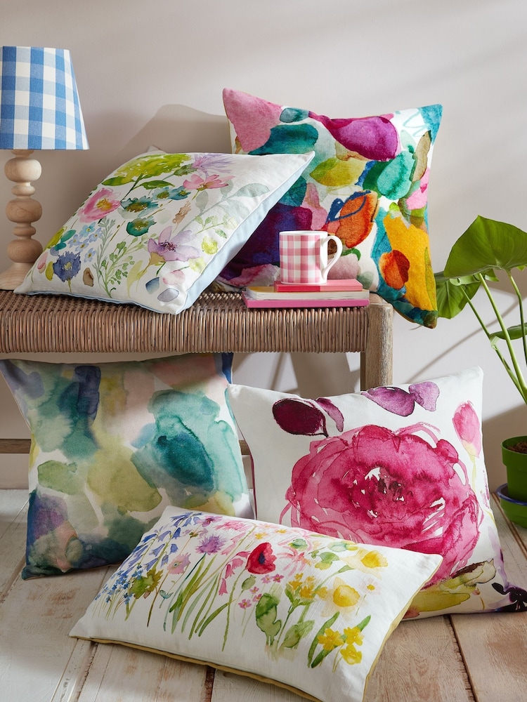 Bluebellgray Spring Green Tetbury Cushion - Image 2 of 5