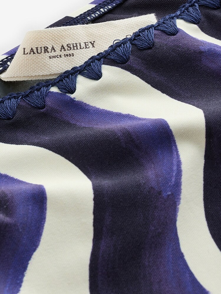 Laura Ashley Monochrome Wave Print High Leg Bikini Bottom - Image 7 of 7