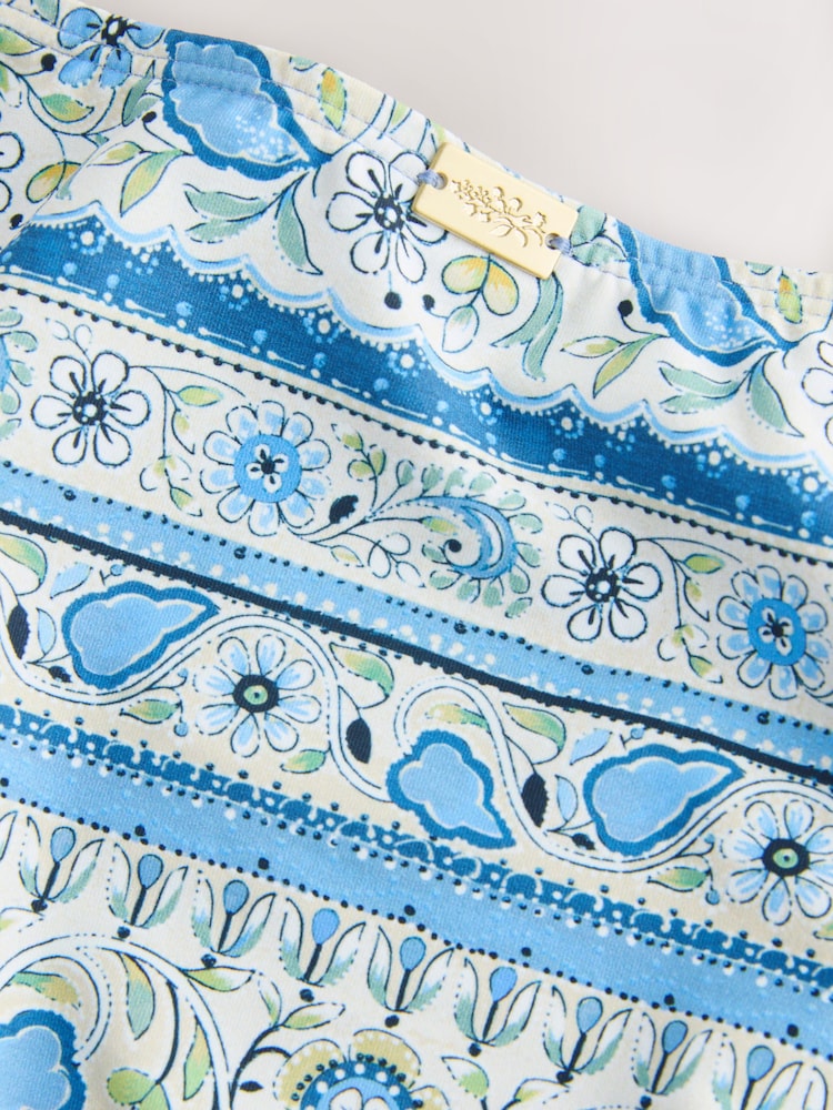 Laura Ashley Blue Archive High Waisted Bikini Bottoms - Image 7 of 7 Laura Ashley Blue Archive High Waisted Bikini Bottoms - Image 7 of 7